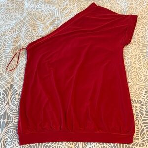 The Limited Red One-Shoulder Top